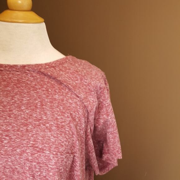 EUC LuLaRoe 2XL Red midi short sleeve dress - Picture 3 of 4